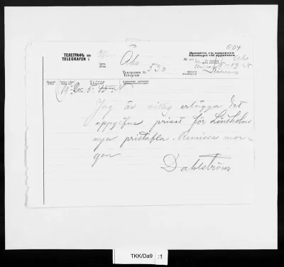 TKK/Da9, Dahlström, Ernst, 20.6.1877