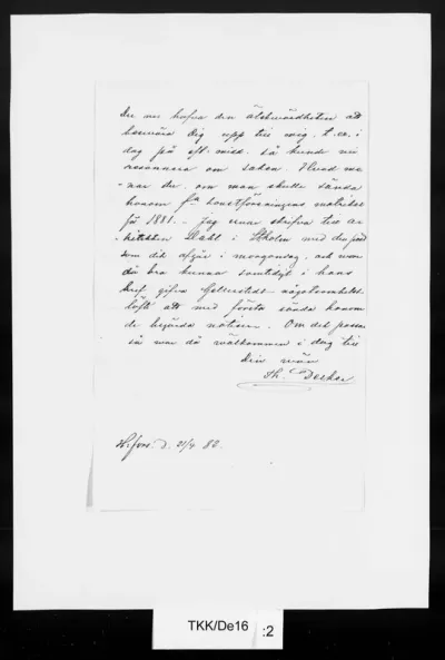 TKK/De16, Decker, Theodor, 21.4.1882