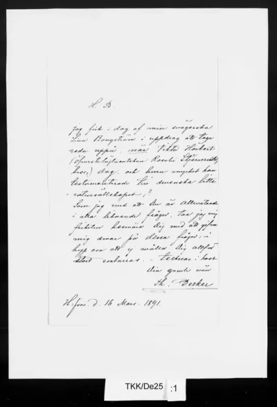 TKK/De25, Decker, Theodor, 16.3.1891