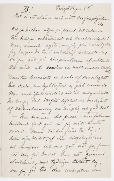 TKK/Ed12 (A III 2029:5:21), Edelfelt, Albert, Pingstdg. 1886 [helluntai]