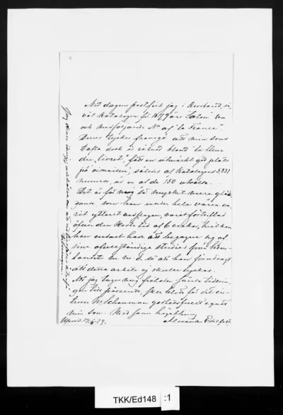 TKK/Ed148, Edelfelt, Alexandra, 19.5.1879