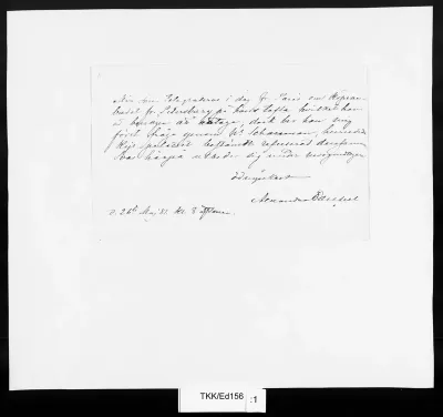 TKK/Ed156, Edelfelt, Alexandra, 26.5.1881