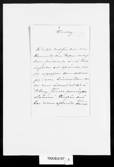 TKK/Ed157, Edelfelt, Alexandra, 3.11.1881
