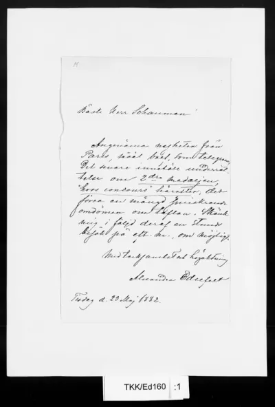 TKK/Ed160, Edelfelt, Alexandra, 23.5.1882