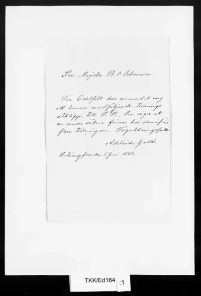 TKK/Ed164, Edelfelt, Alexandra, 5.6.1883