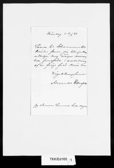 TKK/Ed165, Edelfelt, Alexandra, 10.3.1884