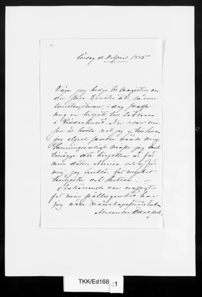 TKK/Ed168, Edelfelt, Alexandra, 11.4.1885