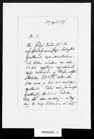 TKK/Ed33, Edelfelt, Albert, 29.4.1898