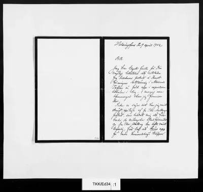 TKK/Ed34, Edelfelt, Albert, 29.04.1902