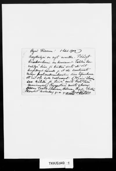 TKK/Ed49, Edelfelt, Albert, 01.02.1902