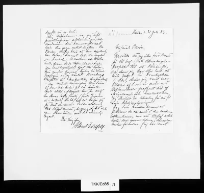 TKK/Ed85, Edelfelt, Albert, 31.7.1883
