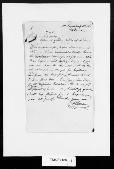 TKK/Ek186, Ekman, Carl Anders, 30.9.[1853]