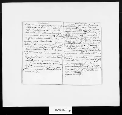 TKK/Ek207, Ekman, Carl Anders / Diverse: latinankielen käännösvihko,1848