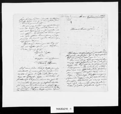 TKK/Ek216, Ekman, Fredrik ja Sofia, 6.1.1857