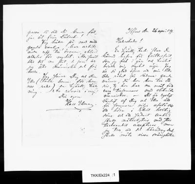 TKK/Ek224, Ekman, Kare, 26.4.1899