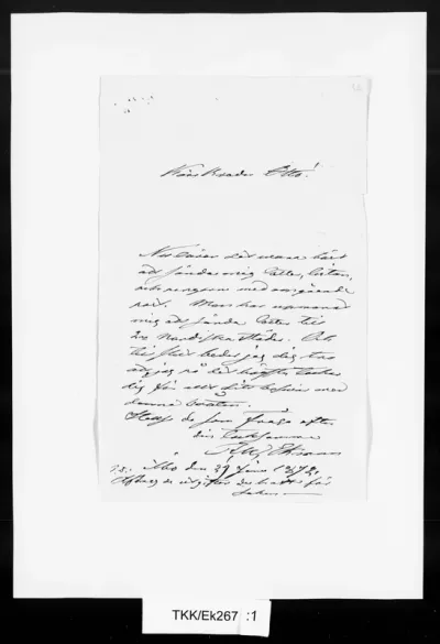 TKK/Ek267, Ekman, Robert Wilhelm, 29.1.1872