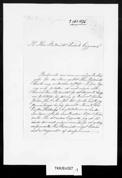 TKK/En327, Engblom, Alma, 2.10.1876