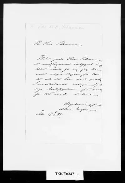 TKK/En347, Engblom, Alma, 6.6.1884