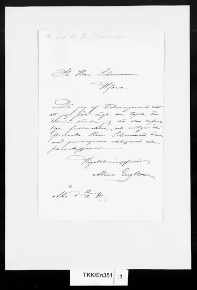 TKK/En351, Engblom, Alma, 12.12.1884