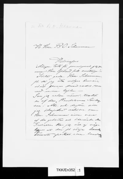 TKK/En352, Engblom, Alma, 21.12.1884