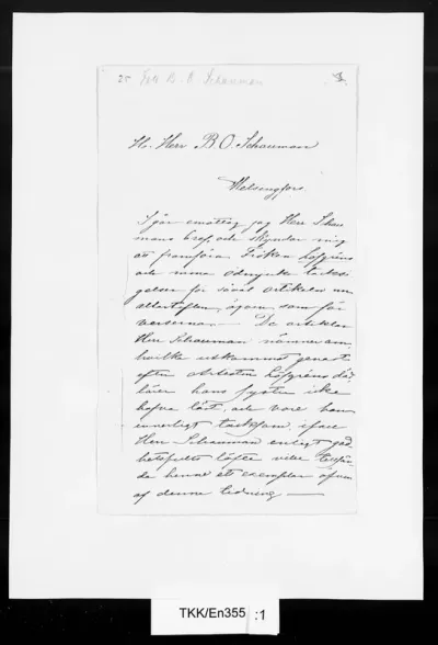 TKK/En355, Engblom, Alma, 25.2.1885