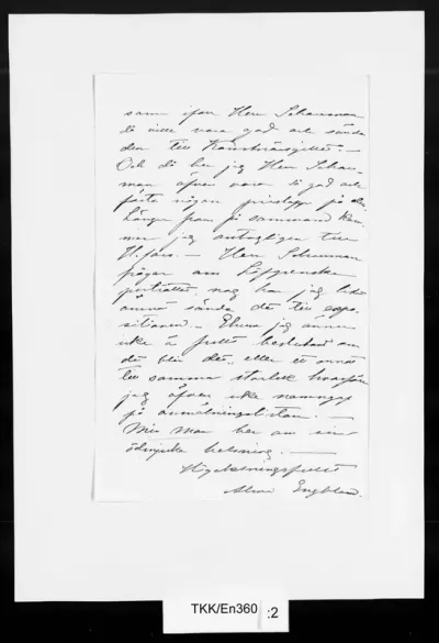 TKK/En360, Engblom, Alma, 31.5.1885