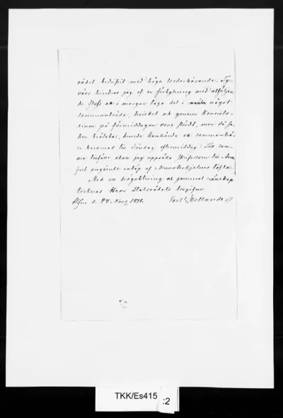 TKK/Es415, Estlander, Carl Gustaf, 24.11.1871