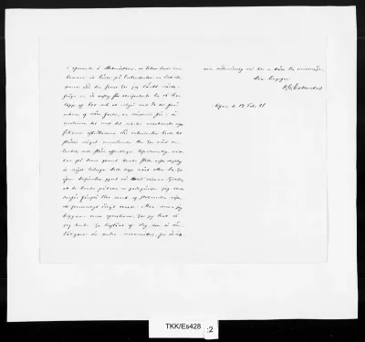 TKK/Es428, Estlander, Carl Gustaf, 17.2.1881