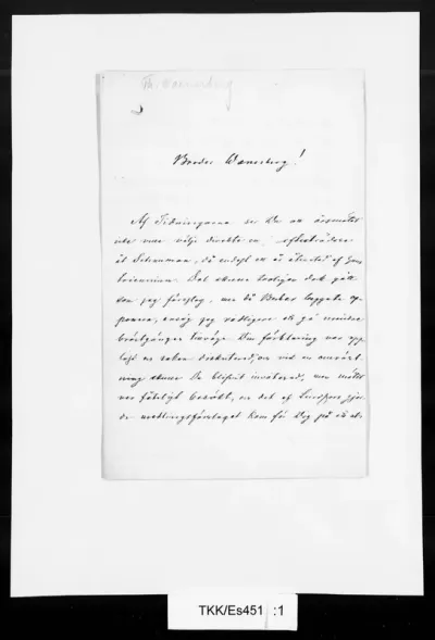 TKK/Es451, Estlander, Carl Gustaf, s.d. [1887]