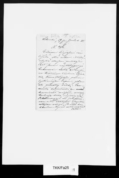 TKK/Fa25, Favén, Oskar (Uotila, Oskar), 19.12.1885