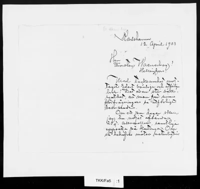 TKK/Fa5, Falk, Hjalmar, 12.04.1903
