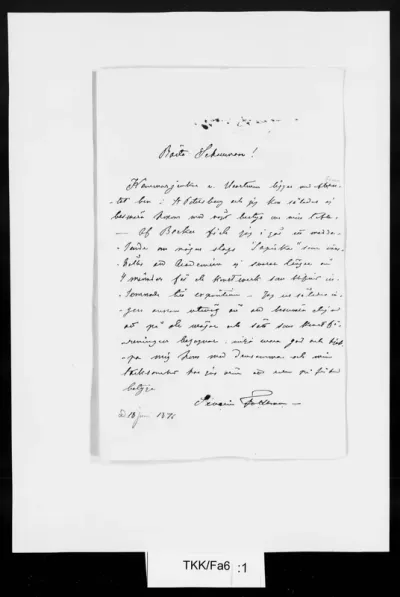 TKK/Fa6, Falkman, Severin, 18.6.1876