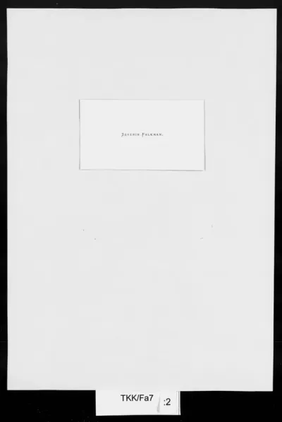 TKK/Fa7, Falkman, Severin, 10.6.1880