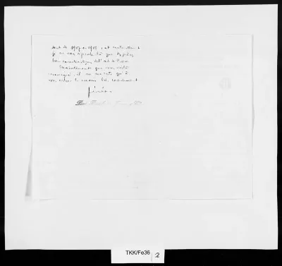 TKK/Fe36, Fénéon, Felix / Bernheim Jeune & Cie., 02.12.1908