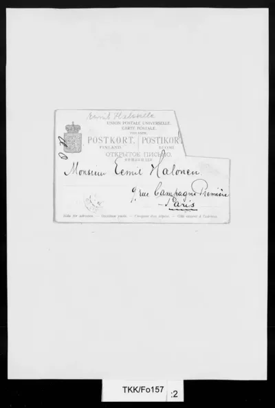 TKK/Fo157, Forssell, Elli, 28.06.1900