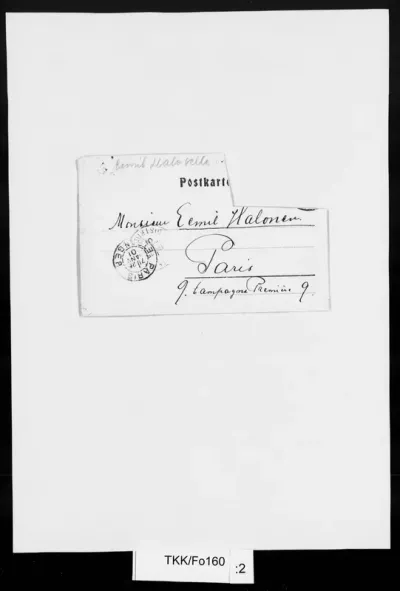 TKK/Fo160, Forssell, Elli , 23.01.1901