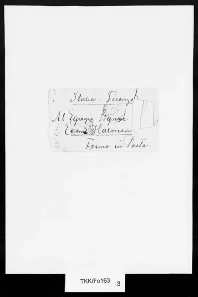 TKK/Fo163, Forssell, Elli , 08.05.1901