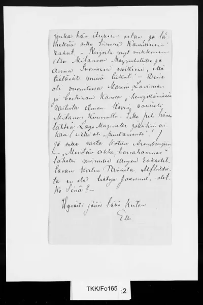 TKK/Fo165, Forssell, Elli , 05.07.1901