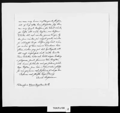TKK/Fo198, Forssman, Arvid, 11.1.1887