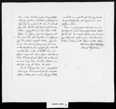 TKK/Fo199, Forssman, Arvid, 13.2.1887