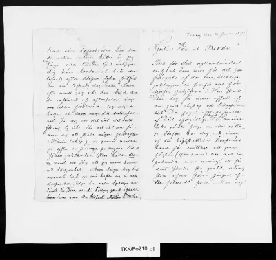 TKK/Fo210, Forstén, Mortimer, 18.1.1892