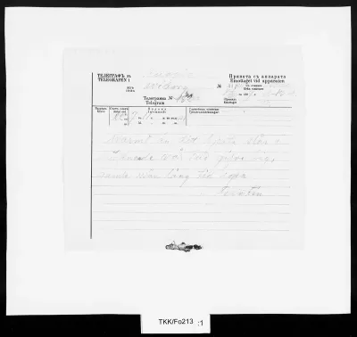 TKK/Fo213, Forstén, Mortimer, 7.3.1899