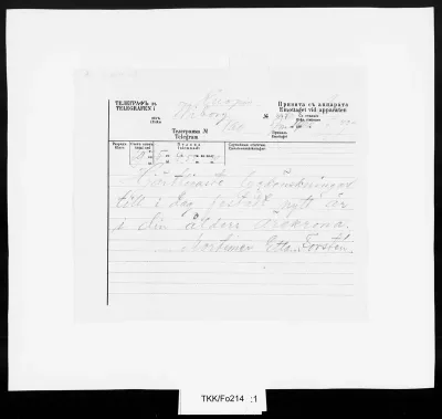 TKK/Fo214, Forstén, Mortimer, 05.03.1900