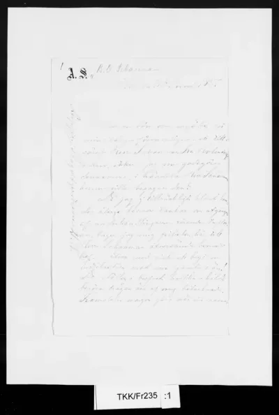 TKK/Fr235, [Frosterus-] Såltin, Alexandra, 11.6.1885