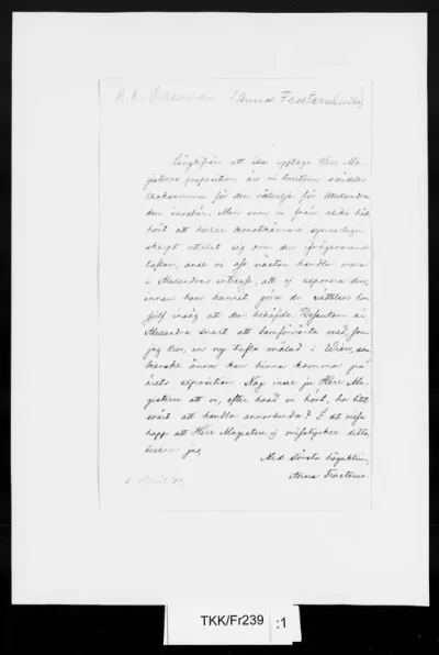 TKK/Fr239, Frosterus, Anna, [6.4.1871]