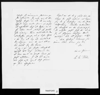 TKK/Fr243, Frosterus, Ch. Em., 31.3. s.a.