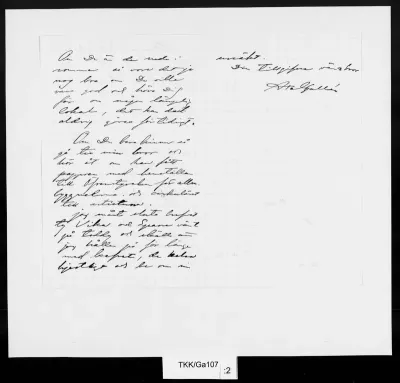 TKK/Ga107, Gallen-Kallela, Akseli, 30.7.1891