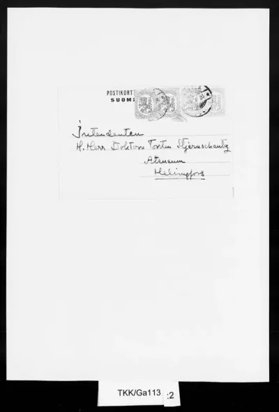 TKK/Ga113, Gallen-Kallela, Akseli, 15.05.1920