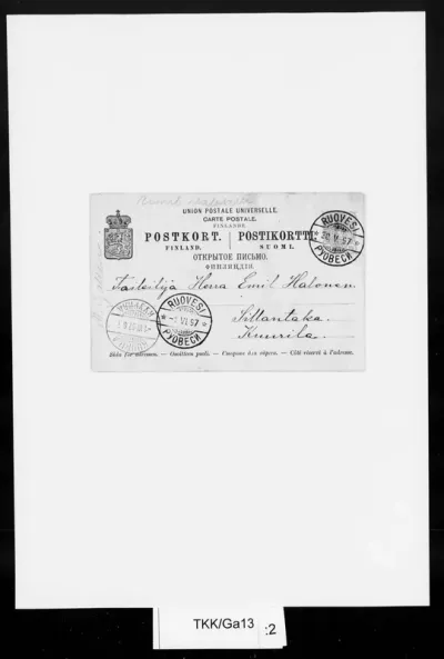 TKK/Ga13, Gallén, Mary, 29.5.1894