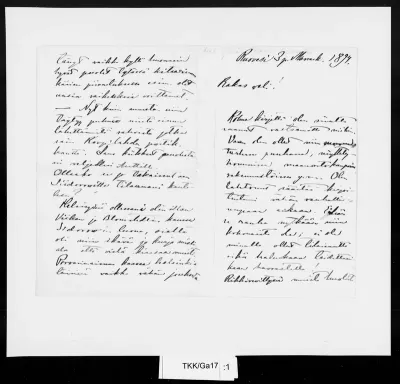 TKK/Ga17, Gallen-Kallela, Akseli, 3.11.1894
